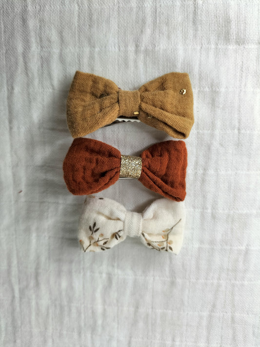 Lot de 3 barrettes en stock