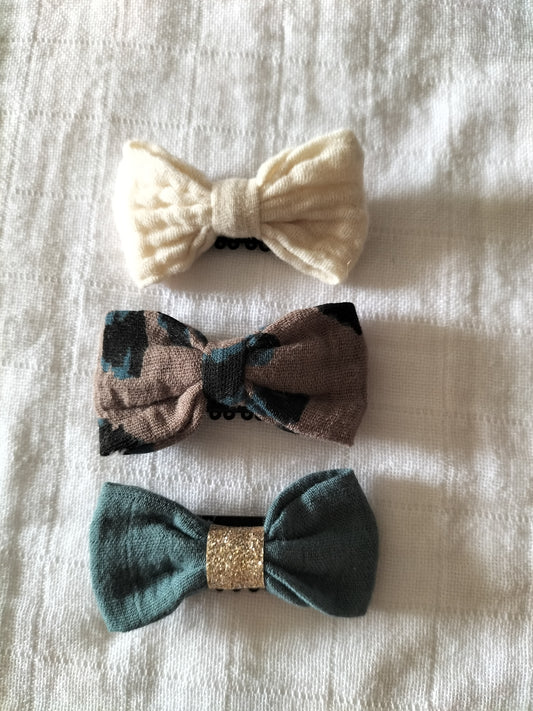 Lot de 3 barrettes en stock