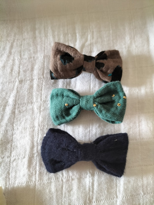 Lot de 3 barrettes en stock