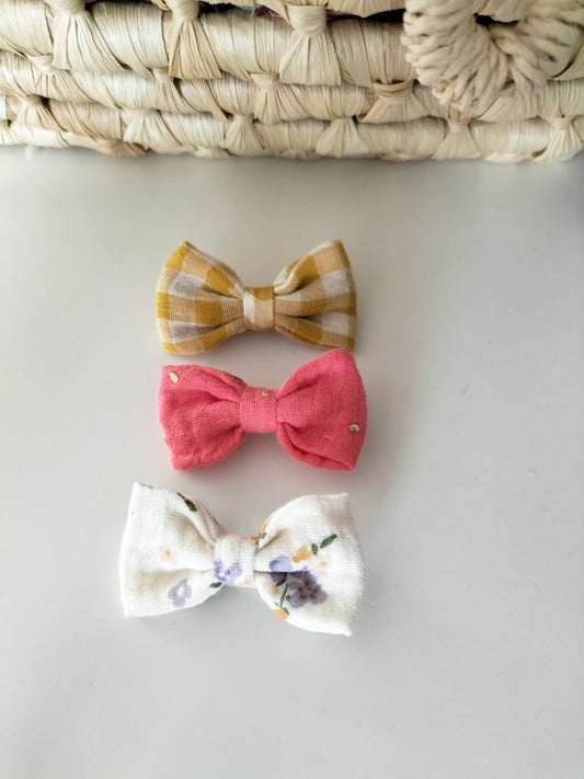 Lot de 3 barrettes en stock
